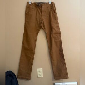 Prana slim fit hiking pants with adjustable waistband size 28x32 NWT